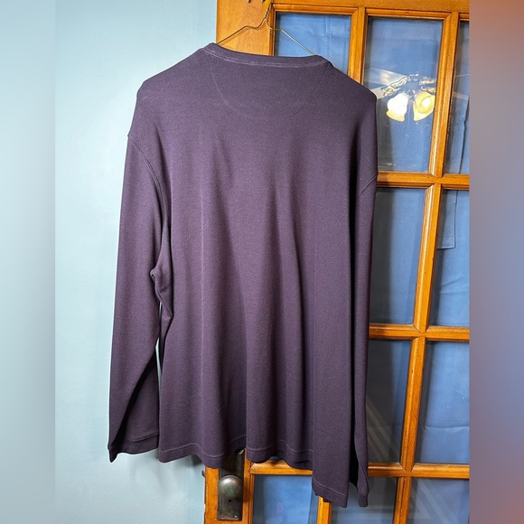 Haggar Clothing Long Sleeve 2 in 1 With Built-In Tee Wine HTR (4X/4X) *NEW* - Picture 3 of 6